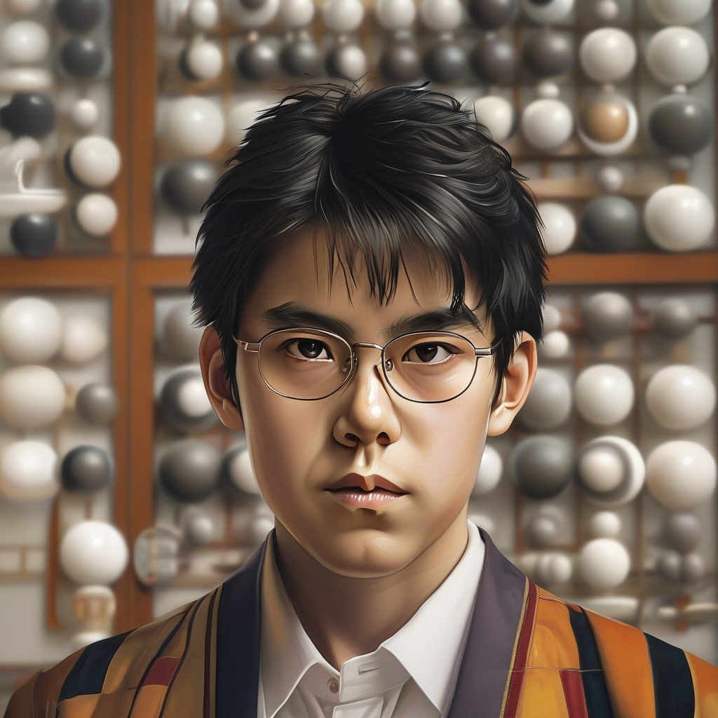柯洁在直播中讲解围棋